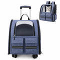 Sac de Transport pour Chat et Chien | Sac à Dos + Roulettes | Premium, Ventilé, Compatible Cabine Avion