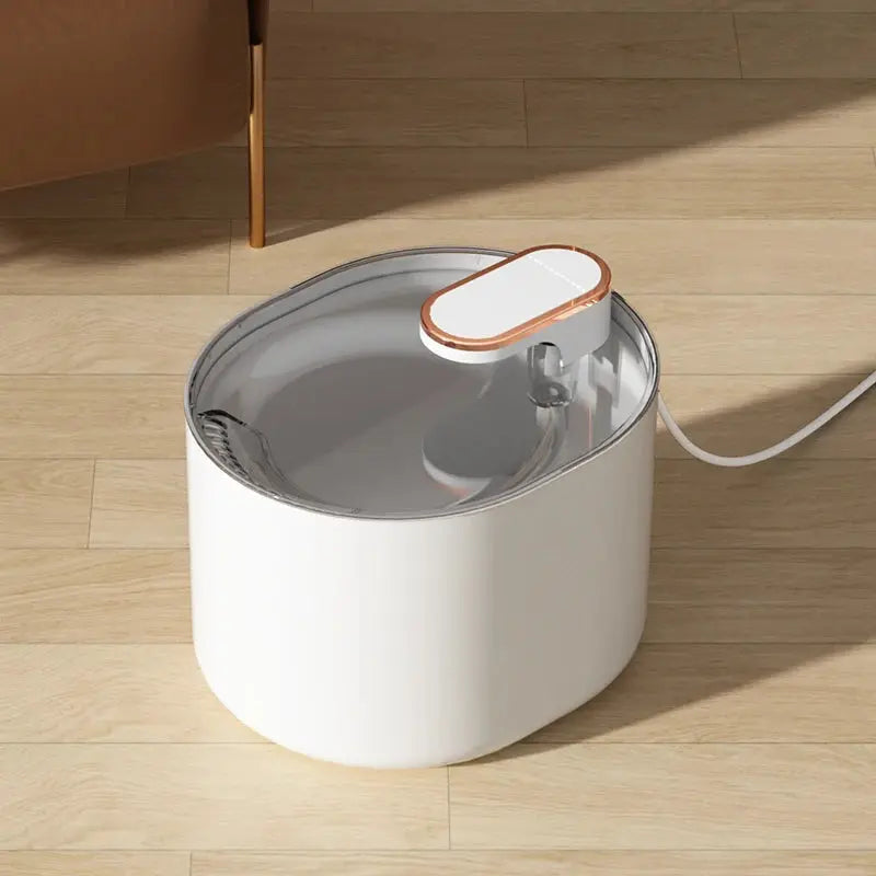 Fontaine à Eau pour Chat Silencieuse – LED Nuit, 3L, Double Écoulement, Hydratation Optimale