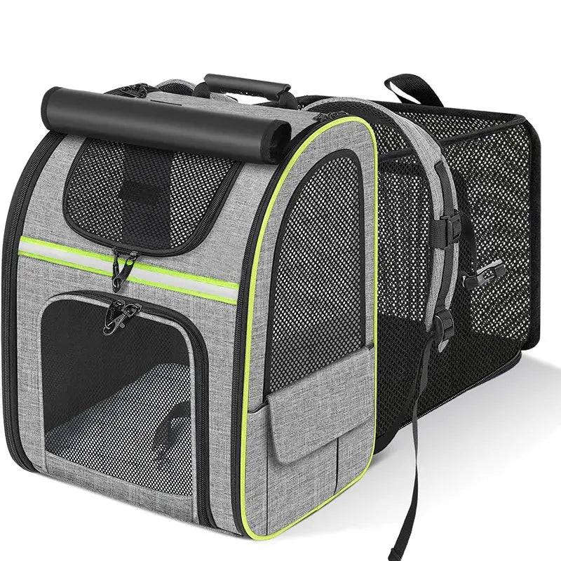 Sac de Transport pour Chat et Chien | Sac à Dos Extensible, Respirant et Sécurisé