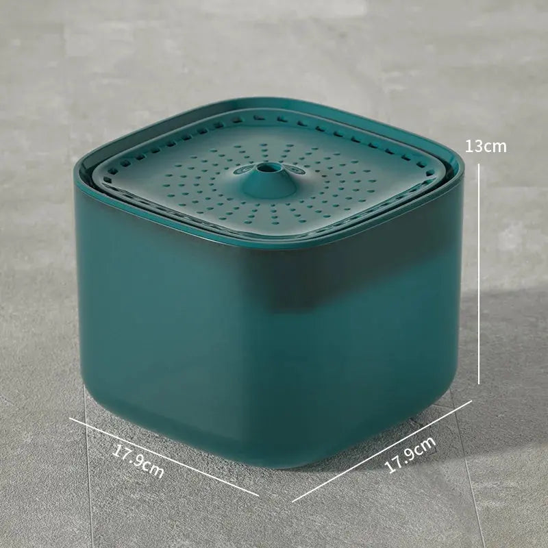 Fontaine à Eau pour Chat Stable – Format Cube, 3L, Silencieuse, Anti-Renversement