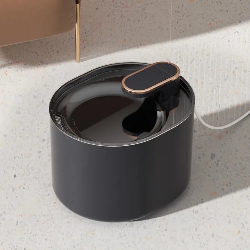 Fontaine à Eau pour Chat Silencieuse – LED Nuit, 3L, Double Écoulement, Hydratation Optimale