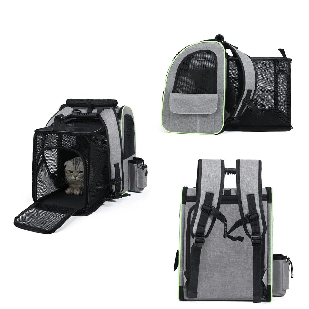 Sac de Transport pour Chat et Chien | Sac à Dos Extensible, Respirant et Sécurisé