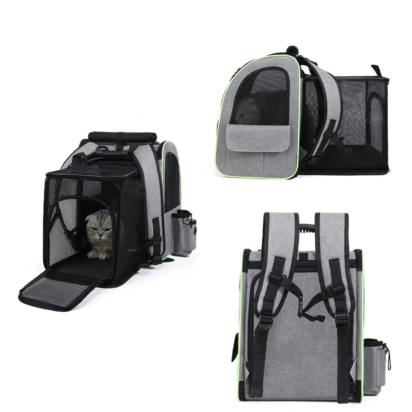 Sac de Transport pour Chat et Chien | Sac à Dos Extensible, Respirant et Sécurisé