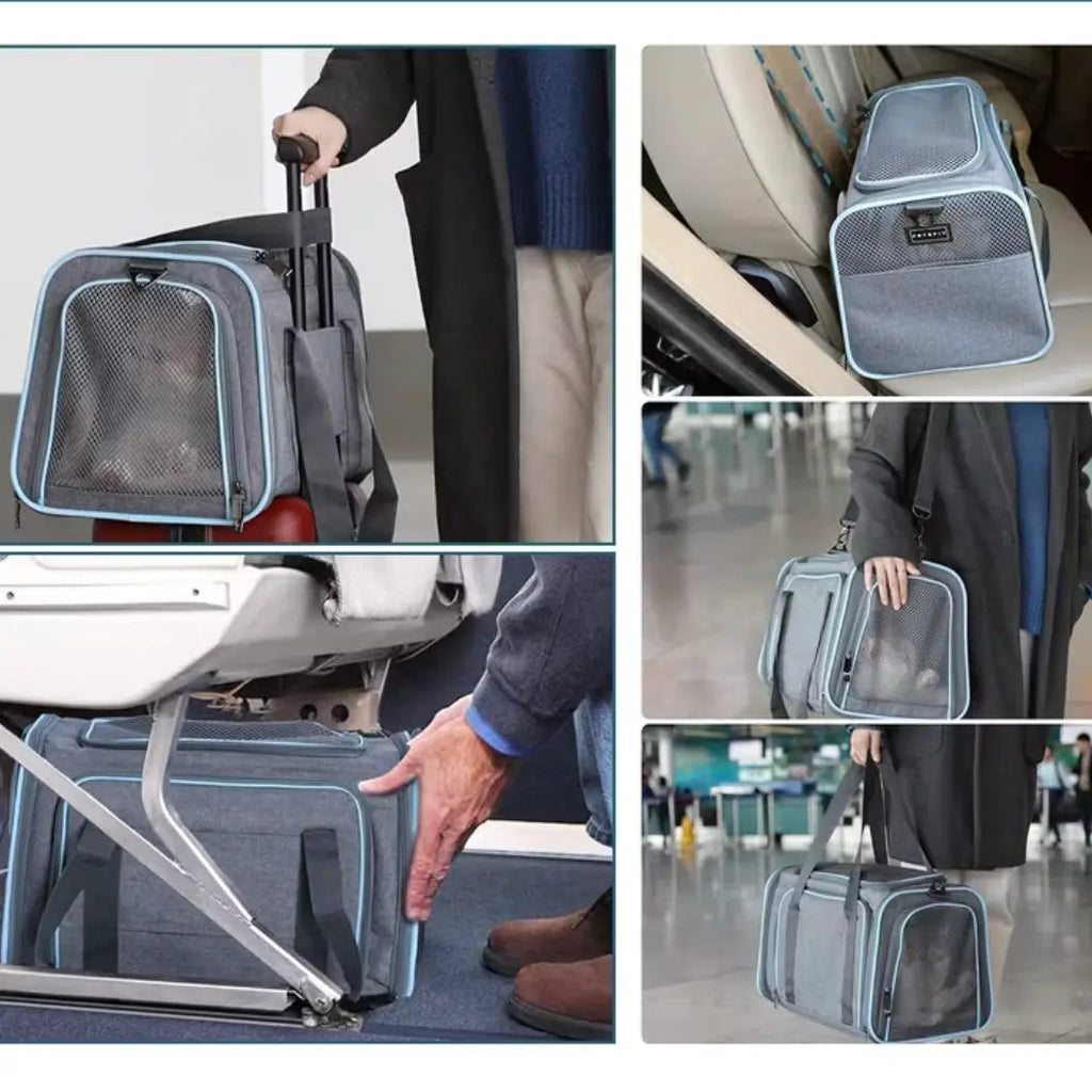 Sac de Transport pour Chat et Chien | Extensible, Respirant et Imperméable