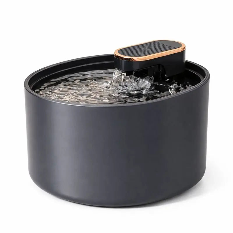 Fontaine à Eau pour Chat Silencieuse – LED Nuit, 3L, Double Écoulement, Hydratation Optimale