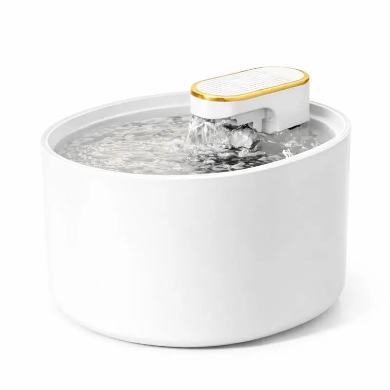 Fontaine à Eau pour Chat Silencieuse – LED Nuit, 3L, Double Écoulement, Hydratation Optimale