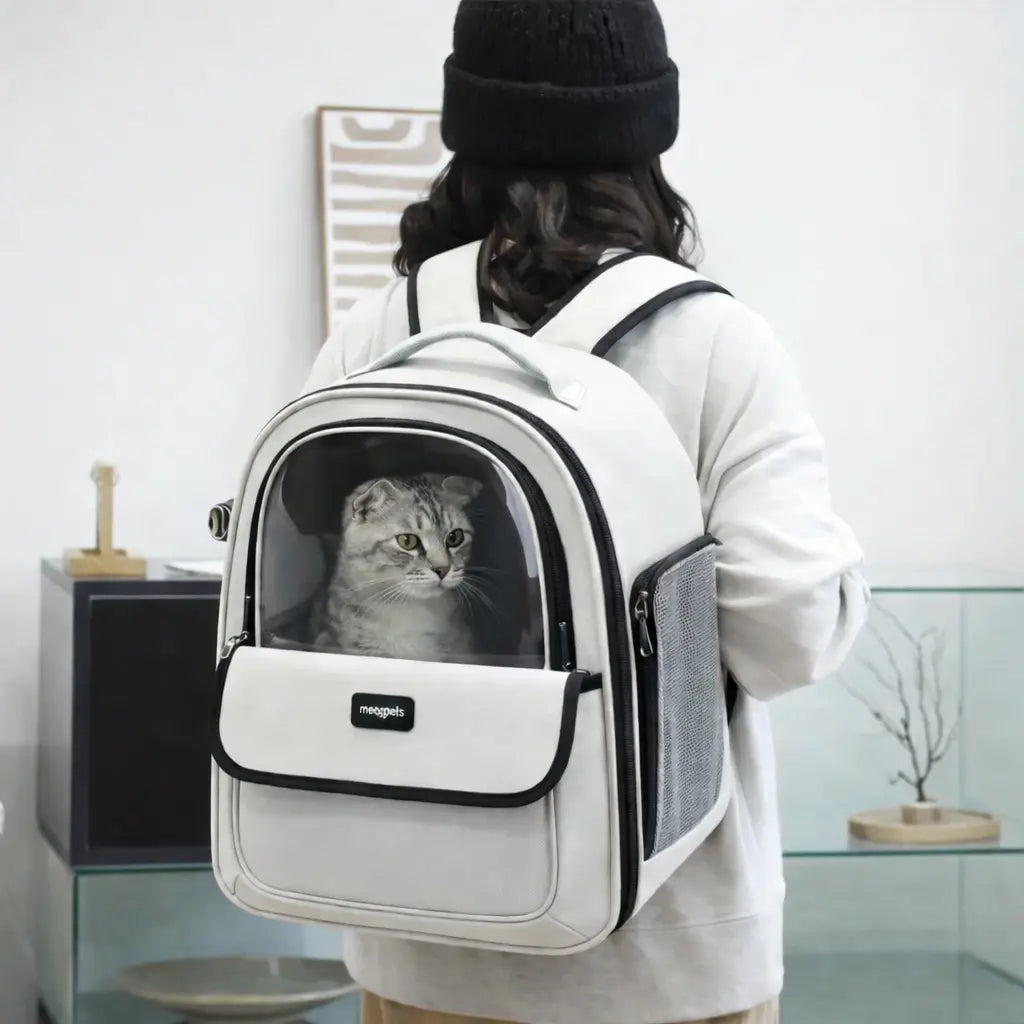Sac de Transport pour Chat | Sac à Dos capsule Respirant et Translucide
