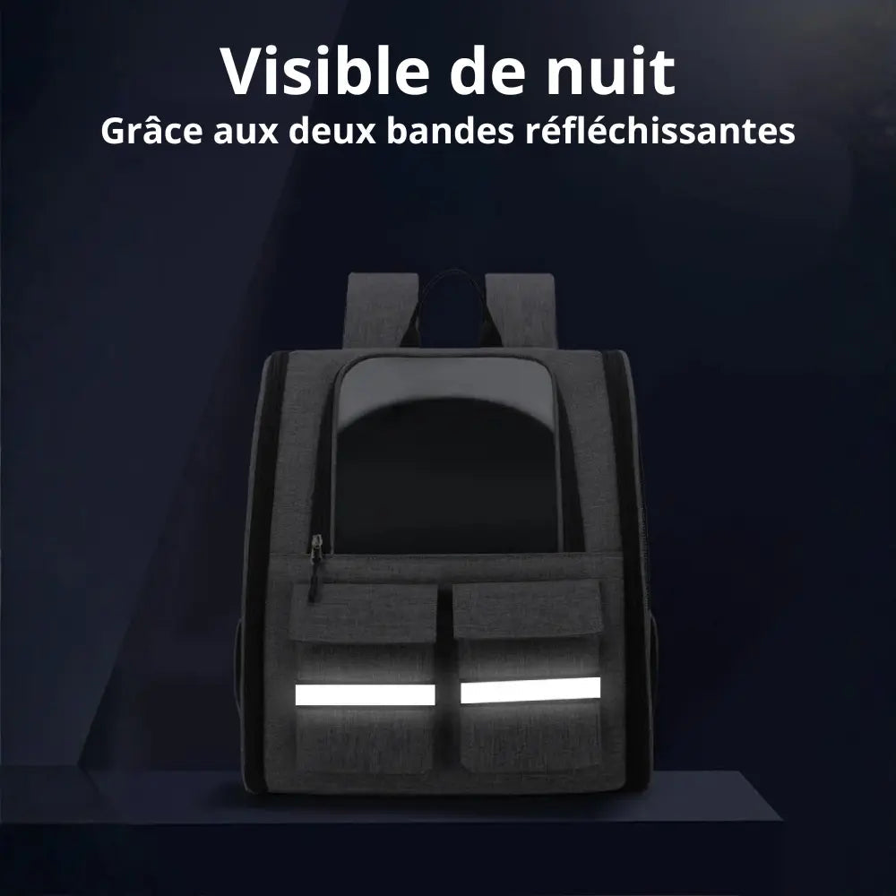 Sac de Transport pour Chat et Chien | Sac à Dos + Roulettes | Premium, Ventilé, Compatible Cabine Avion