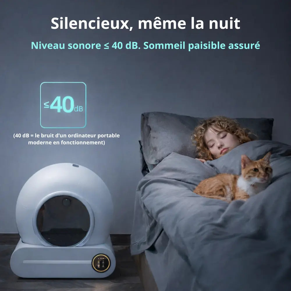 Litière autonettoyante connectée | Moustache & Cie
