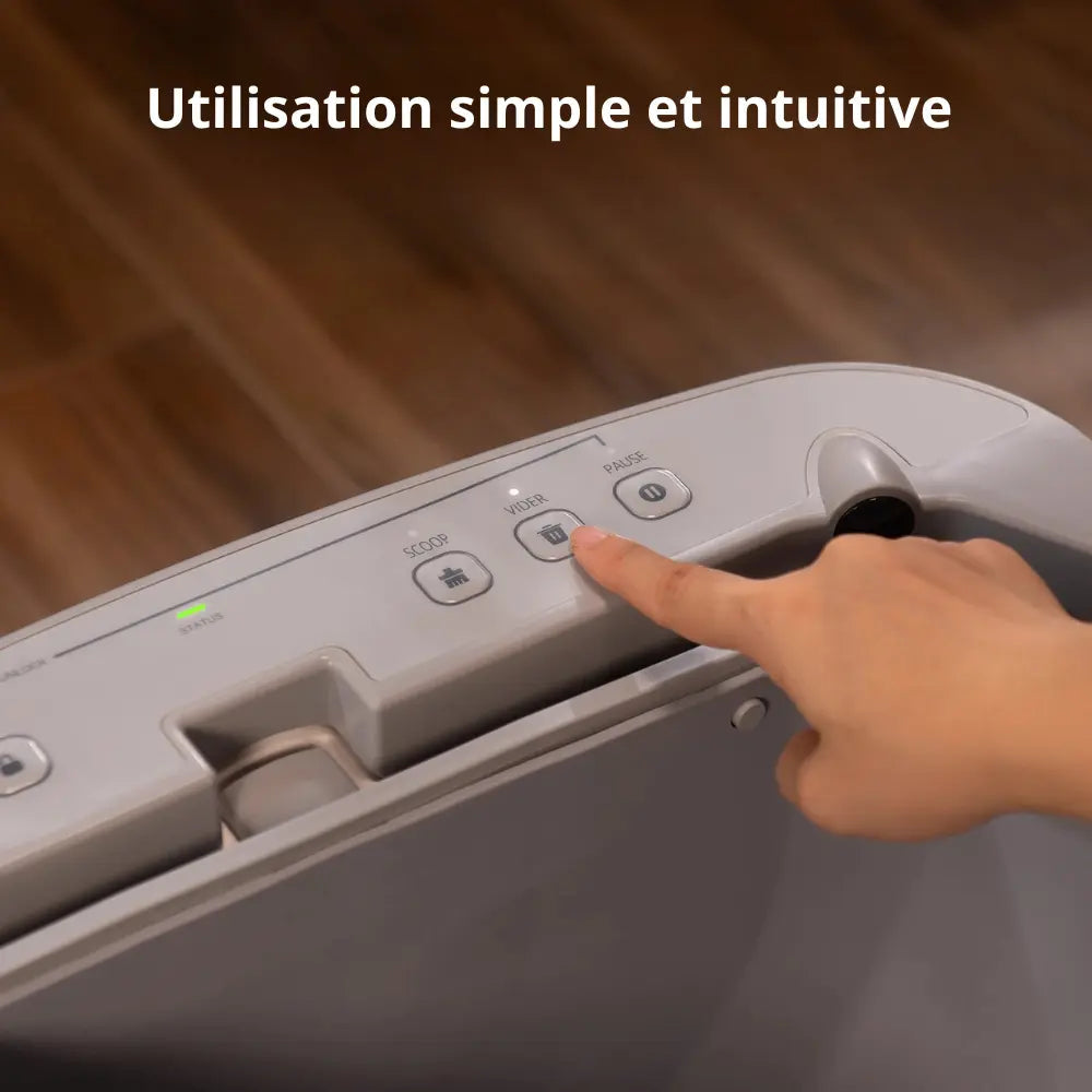 Litière autonettoyante connectée 76L | Moustache & Cie