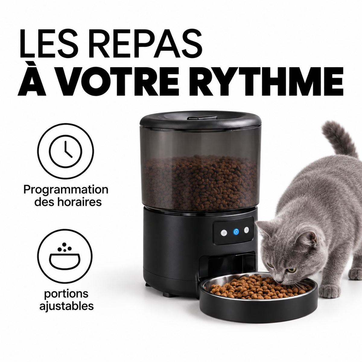 Distributeur de croquettes connecté 4 L — présentation et détails 1