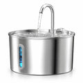 Fontaine à Eau pour Chat et Chien — Acier Inoxydable 304, Grande Capacité 2.2L, Silencieuse, Indicateur LED
