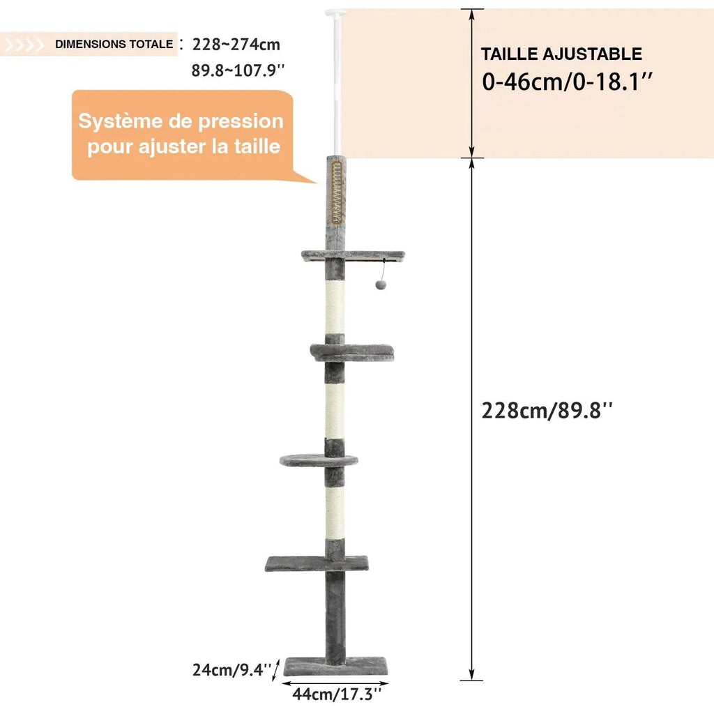 Arbre à chat Altura 274 cm
